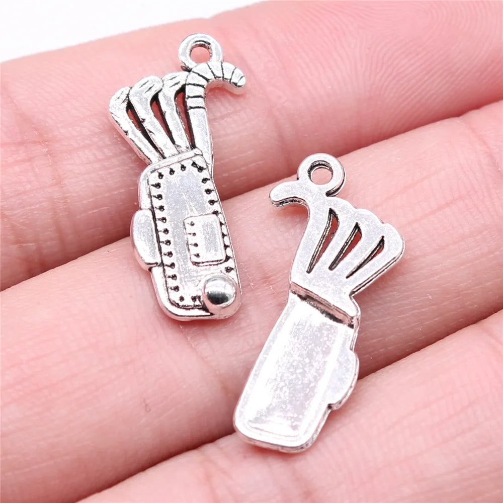 20pcs Sport Charms Golf Charms Golf Clubs Charms For Jewelry Making DIY Crafts Making Findings