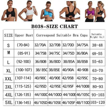 Sports Bra Crop Top Fitness Women Sportswear Feminine Sport Top Bras For Fitness Gym Female Underwear Running Push Up Lingerie