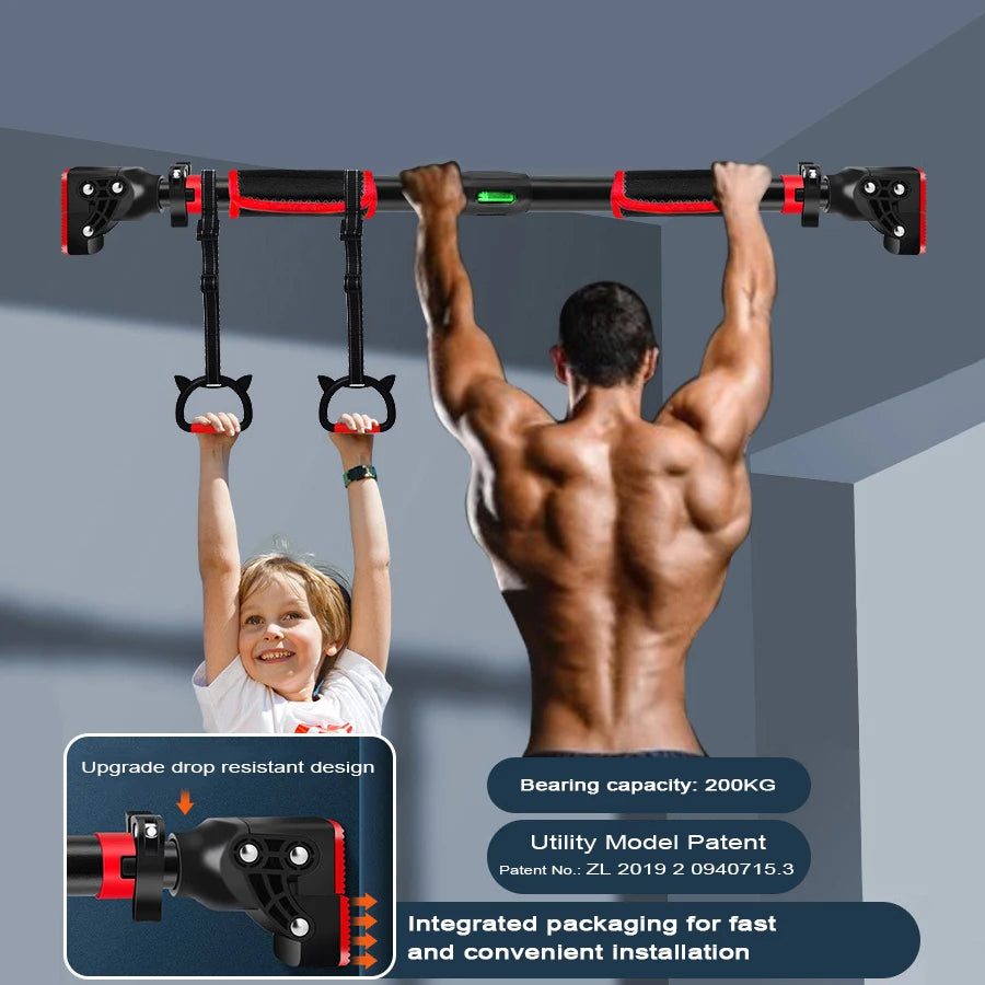 New Anti Drop Indoor Horizontal Bar, No Punching Required, Door Frame, Corridor, Family Sports Indoor Horizontal Bar