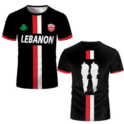 Lebanon Football Jersey T Shirts 3D Printed Sports Soccer Clothing Summer  Uniforms Men's Lebanese Flag Clothing