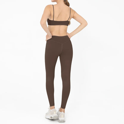 2 Pieces Yoga Set Women Gym Tracksuit Sport Bras Fitness Leggings Outfits Workout Suits Ladies Training Clothes Sets Sportwear