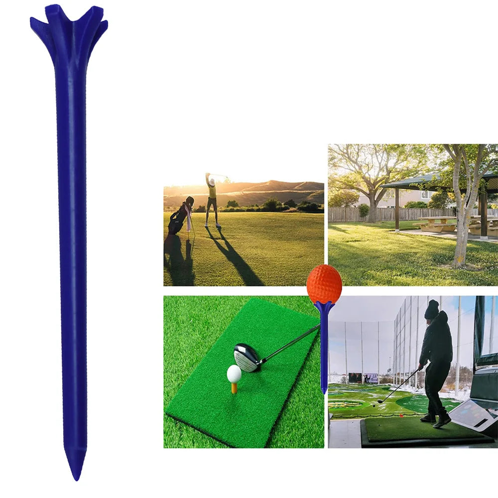 40 Pack Plastic Golf Tee Set 2-3/4'' Unbreakable Golf Tees Improved Durability Reduced Friction and Increased Drive Distance