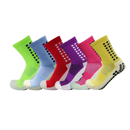 New Anti-slip Soccer Socks Men Women Outdoor Sport Grip Football Socks EU 38-43 US6-9.5