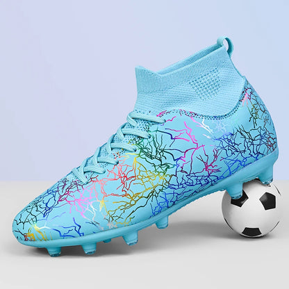 Soccer Shoes Original Men Football Boots Child Studded Boots Soccer Tennis Shoes Non-slip Training Sneakers Turf Futsal Trainers