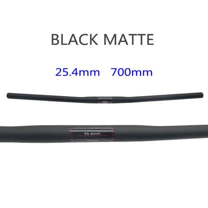 25.4 Full Carbon Handlebar Folding Bike Horizontal Handle Bar 400-700MM One-Shaped Ultralight Bicycle Straight Handlebar