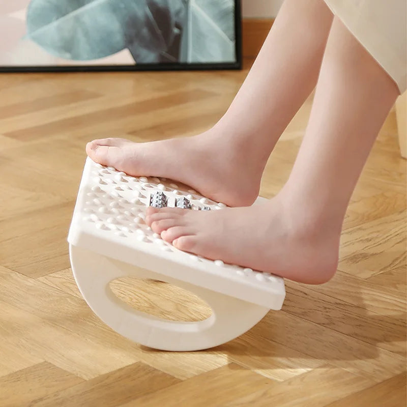 Ergonomic Office Foot Rest Stool Under Desk Adjustable Height Comfortable Footrest for Home Office Workstation Sofa