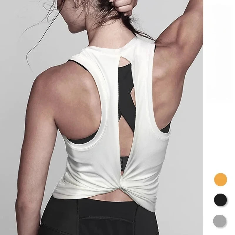 Yoga Tops Women Sports Sleeveless Round Neck Tank Top Summer Outdoor Yoga Clothing