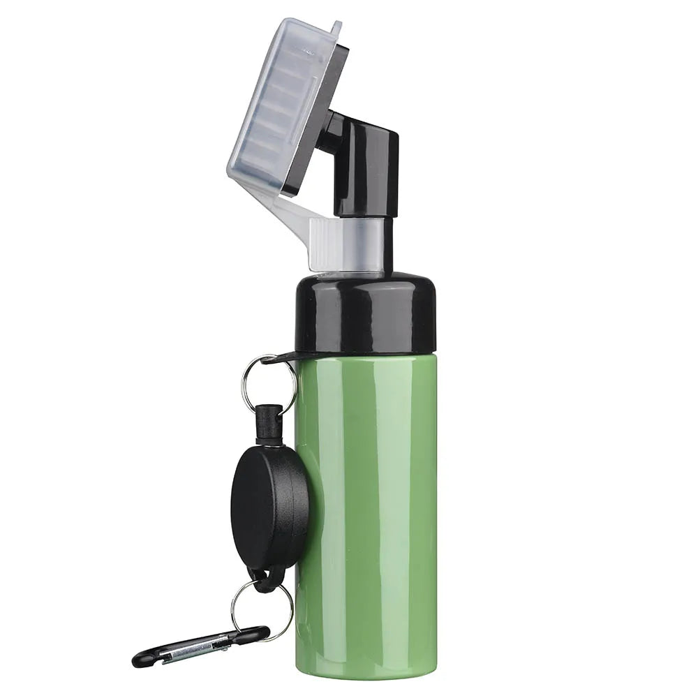 Golf club head cleaning groove brush with retractable buckle for easy carrying Clean golf club brush with leakproof liquid