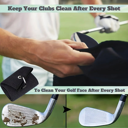 Funny Microfiber Premium Golf Towel, Embroidered Golf Towels for Golf Bags for Men&Women, Golf Accessories for Men Golfers