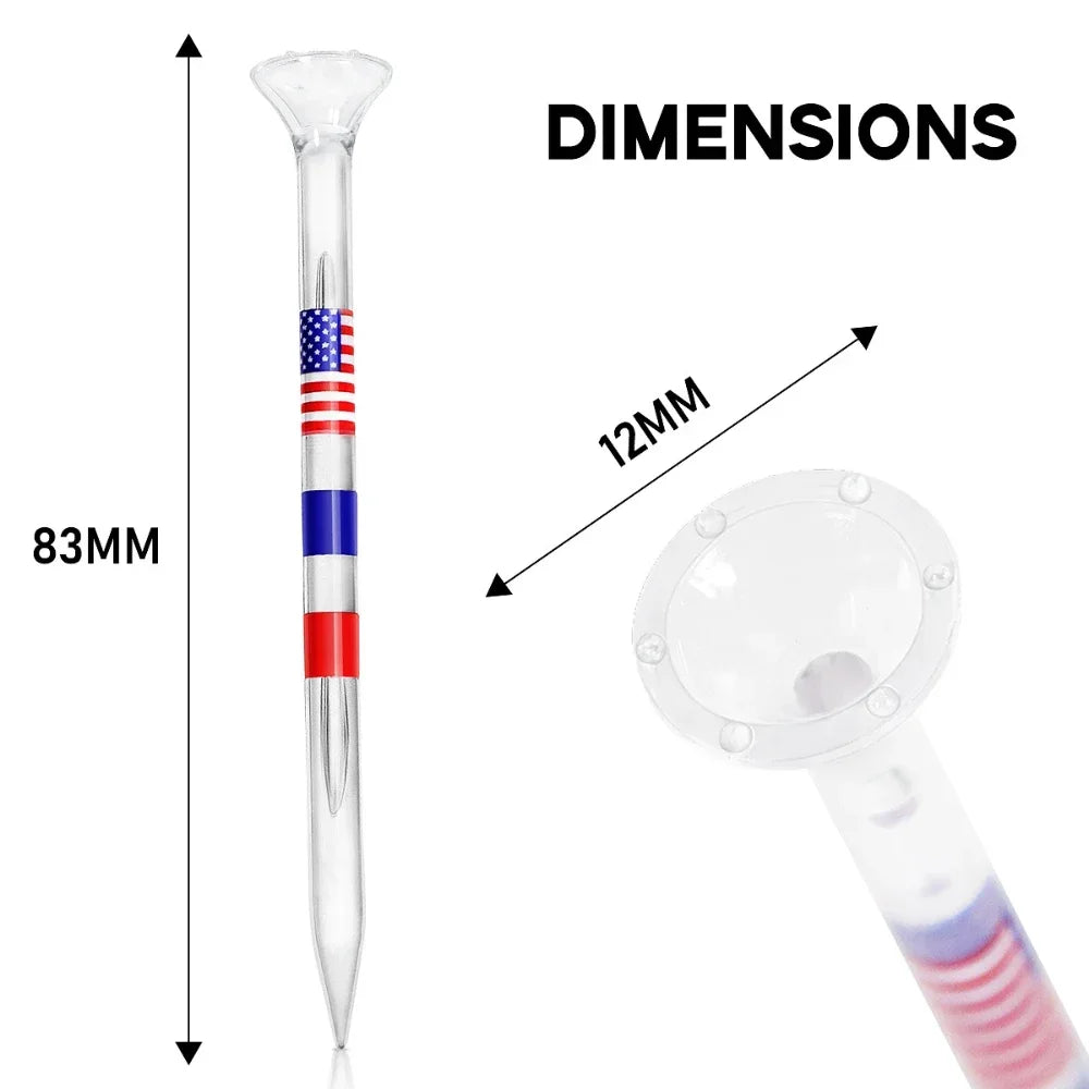 PGM 50pcs Golf Tees 83mm Transparent Golf Balls Accessories TE025-A