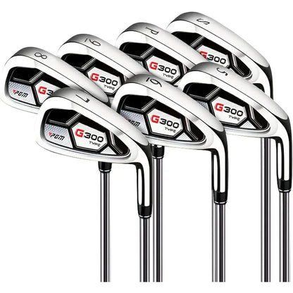 Men's G300 Type 9/12 Pieces Complete Golf Club Set - Titanium #1 Driver, Draw-Biased Hybrid, High-Strength