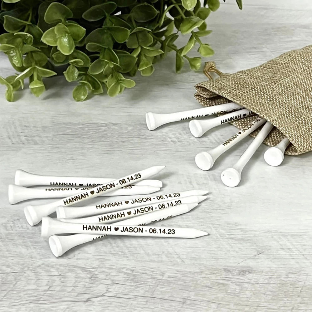 Custom wooden Golf Tees For Wedding Favor Personalized Wedding Gift Engraved Golf Tees  Present Special Gift for Golfer