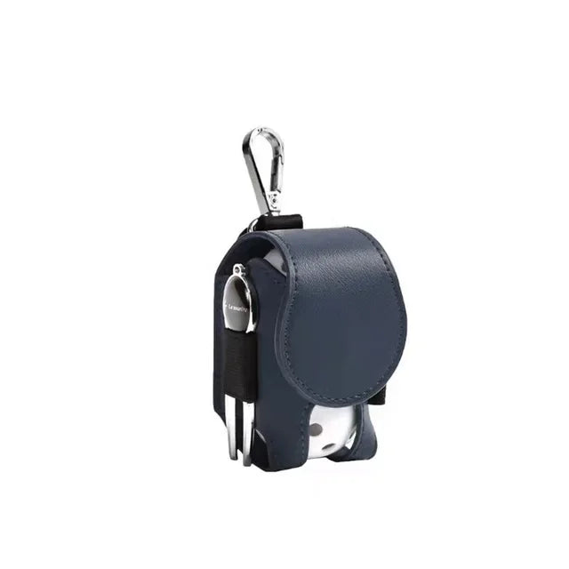 1PC Golf Ball Bags Mini Ball Storage Bags PU Leather Hang On Waist Golf Ball Bag Pouch With Metal Buckle Golf Belt Ball Bags