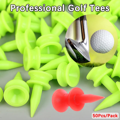 50Pcs Professional Golf Tees Perfect For Teeing The Ball Improve Accuracy Training Golf 25MM 0.98' Castle Green Golfer Accessory