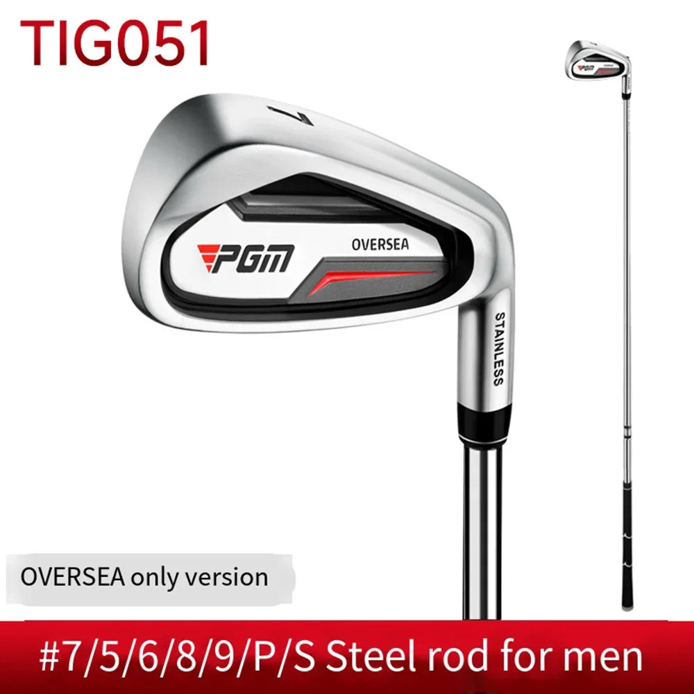 PGM Golf Clubs,#5/6/7/8/9/P/S IRON Right Handed Practice Pole, Men Women Carbon Shaft Stainless Steel Head Golf Clubs TIG051