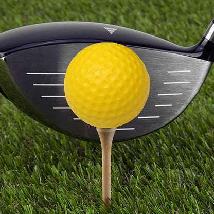 PGM 10pcs Yellow PU Golf Balls Sponge Elastic Indoor Outdoor Practice Single Layer Training Ball Golfs Accessories Gifts