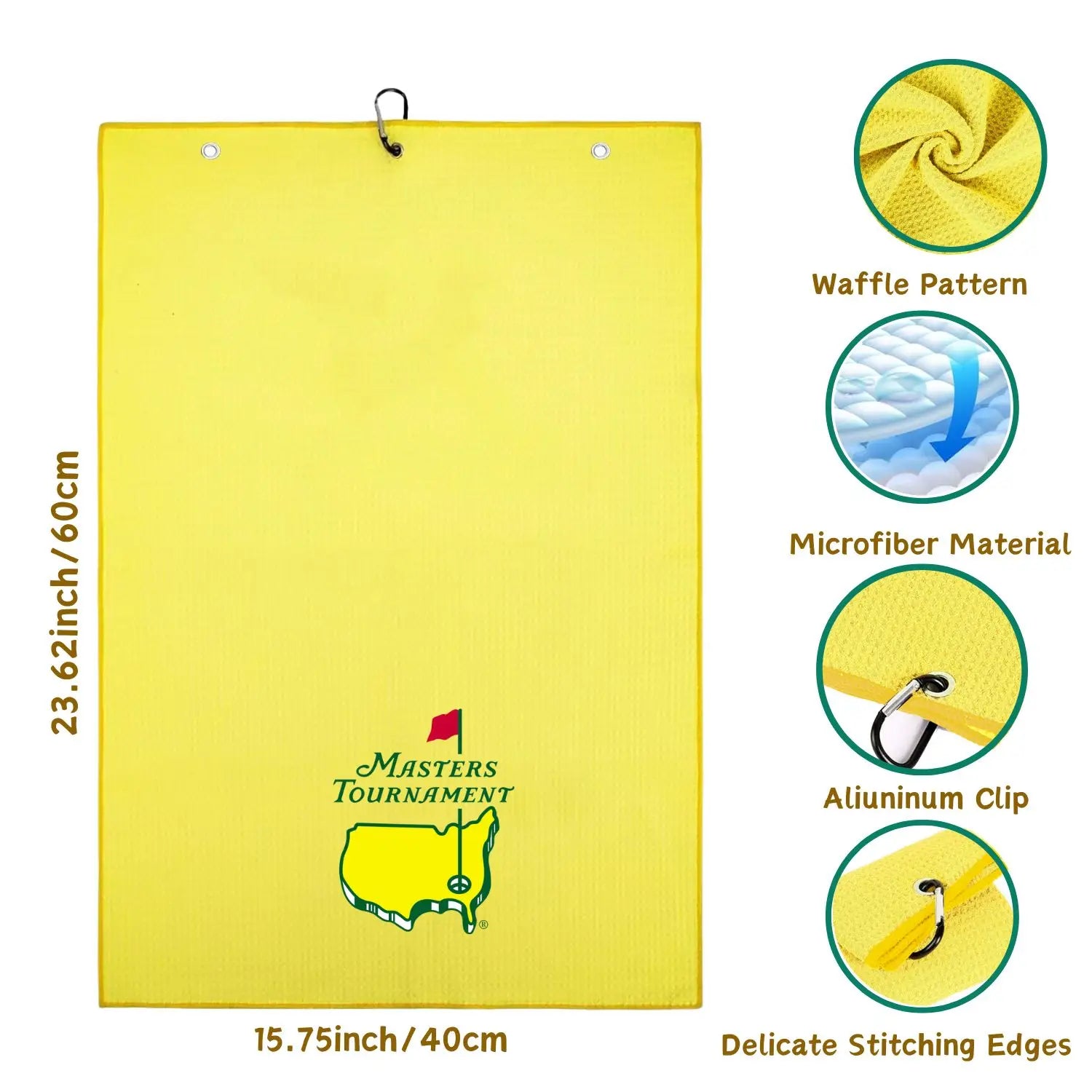 2 Count Great Christmas Golf Gifts | Funny Embroidered Golf Towels for Golf Bags | Golf Gifts for Men Golf Stuff |