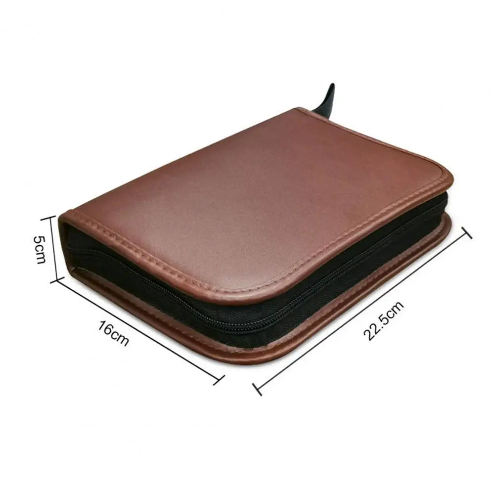 Golf Accessories Bag Faux Leather Storage Case Golf Balls Tees Divot Tool Rangefinder Scorer Waterproof Mini Telescope Golf Bags