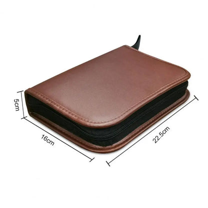 Golf Accessories Bag Faux Leather Storage Case Golf Balls Tees Divot Tool Rangefinder Scorer Waterproof Mini Telescope Golf Bags