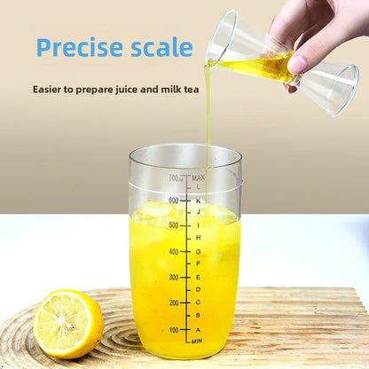 Cocktail Shaker 500ml Plastic Home Milk Tea Drink Wine Mixer Shake Bottle with Bar BartendercSet Cocktail Shaker for Party