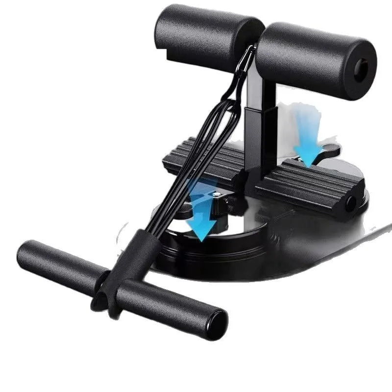 Sit-up aids double suction cups with drawstring fixed home midterm roll abdominal artifact fitness equipment for home use