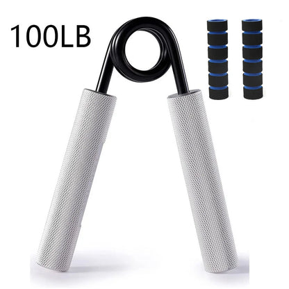 Aluminum Alloy Hand Gripper Spring Steel Sponge Sleeve Home Gym Fitness Equipment Men Arm Finger Strength Training Workout
