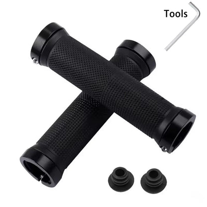 Bicycle grips MTB bike handbar grips rubber non-slip bilateral lock Cycling BMX handle grips bikes handlebar grips ﻿