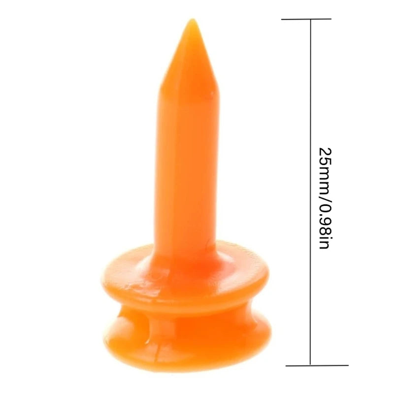 100Pcs 25mm Plastic Castles Golf Tees Sport Double Deck Golf Tees Replacement Short Golf Tees for Golfers Easy to Use