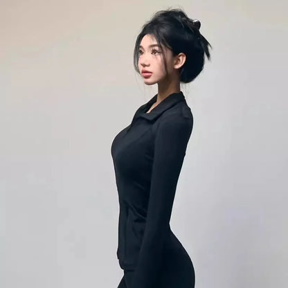 Tops Yoga Clothing Zipper Slim Jacket Long Sleeve Athletic Casual Fitness Women's Jacket