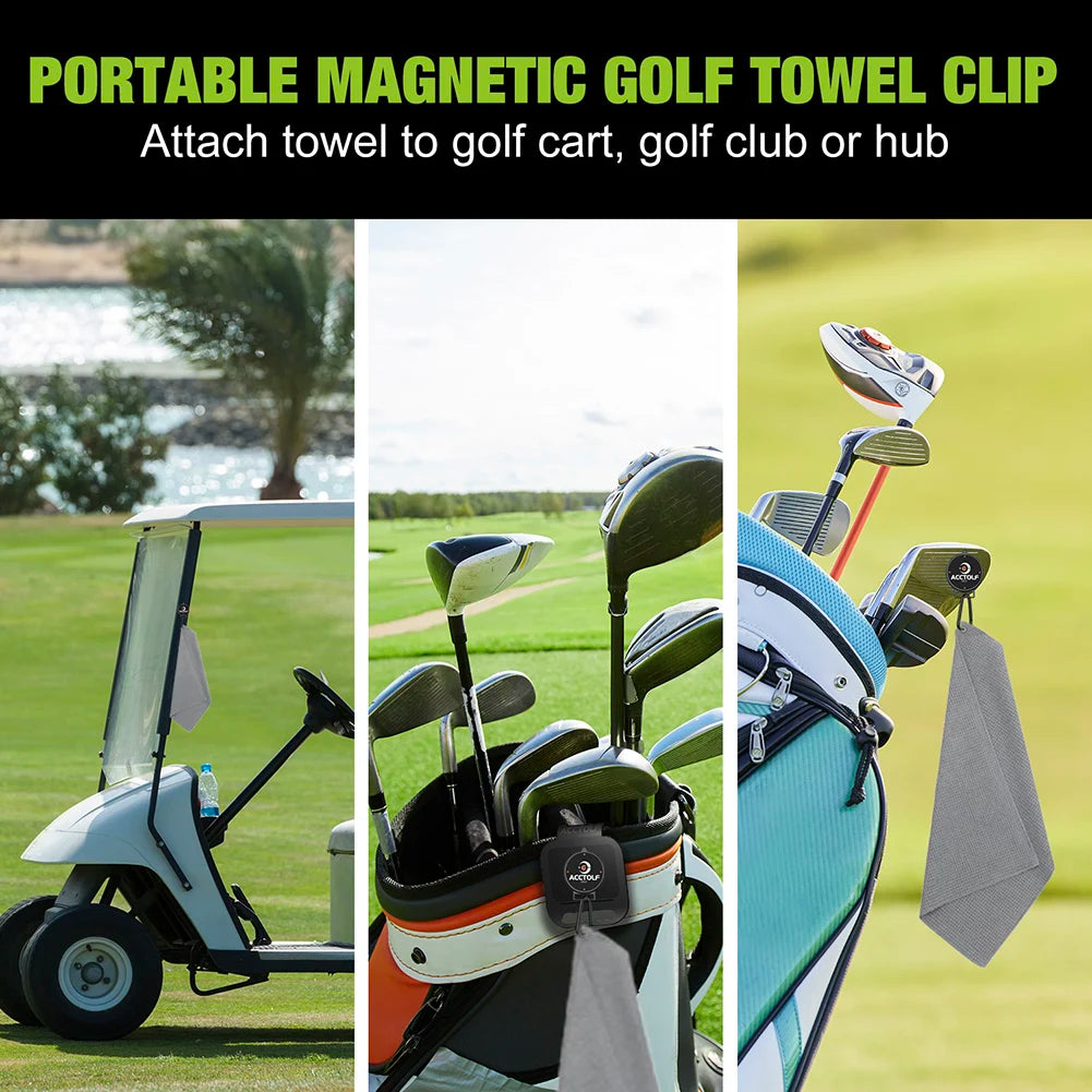 Super Magnet Golfs Clip Lightweight Removable Industrial Towel Men's Equipment Attaches to Golf Bags Hanging Tool Accessories