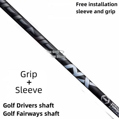 Golf Drivers Shaft ,N X Black 4/5/6/7, R / SR / S / X Shaft, Free Assembly Sleeve and Grip , Club Shftas , wood shaft