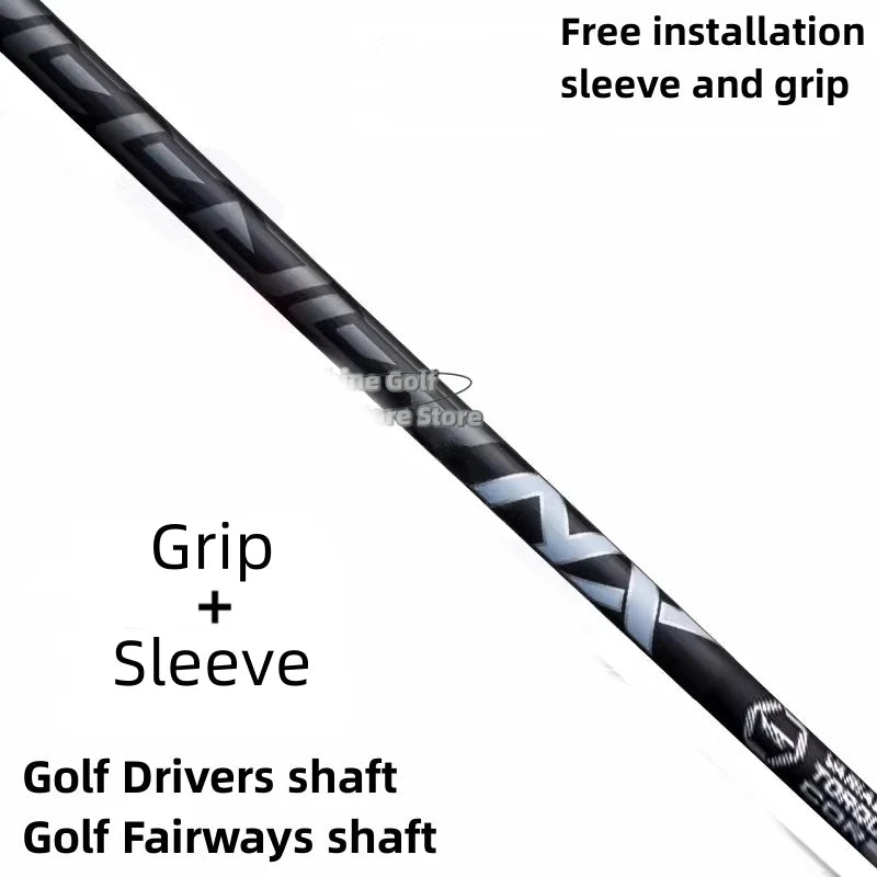 Golf Drivers Shaft ,N X Black 4/5/6/7, R / SR / S / X Shaft, Free Assembly Sleeve and Grip , Club Shftas , wood shaft