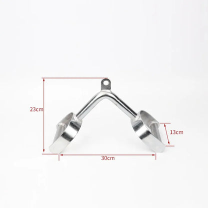 Gym Home Equipment Accessories Lat Pull Down Bar， Chrome-plated Surface Anti-rust High Load-bearing Fitness Tricep Rope Training