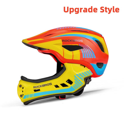 ROCKBROS Child Bicycle Helmet MTB Security Impact Resistant Cycling Helmet Teenagers Sports Safety Protection Helmet Scooter
