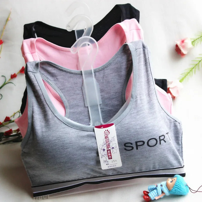 Teenagers Student Lingerie Brassiere Sport Maiden Girl Comfy Underwear Bra Girl Teen Top Sport Bras Sports Bra For Women Gym