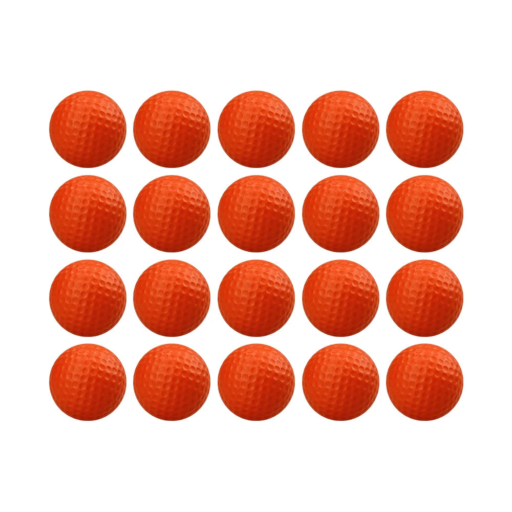 20 Pcs Color Sponge Indoor Practice PU Foam Golf Balls