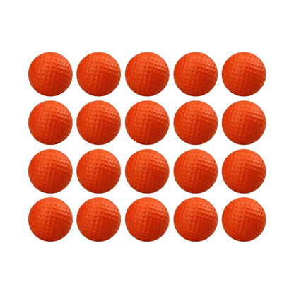 20 Pcs Color Sponge Indoor Practice PU Foam Golf Balls