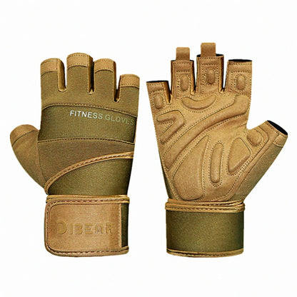 Half Finger Bodybuilding Gym Gloves Weightlifting Dumbbell Kettlebell Training Workout Fitness Gloves For Man  Women