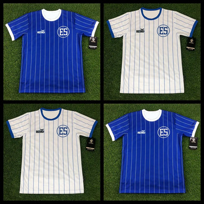Soccer Jersey Camisa De Futbol Retro 1985 El Salvador Shirts for Men Women Round Neck Short Sleeved Casual Men Women Clothes