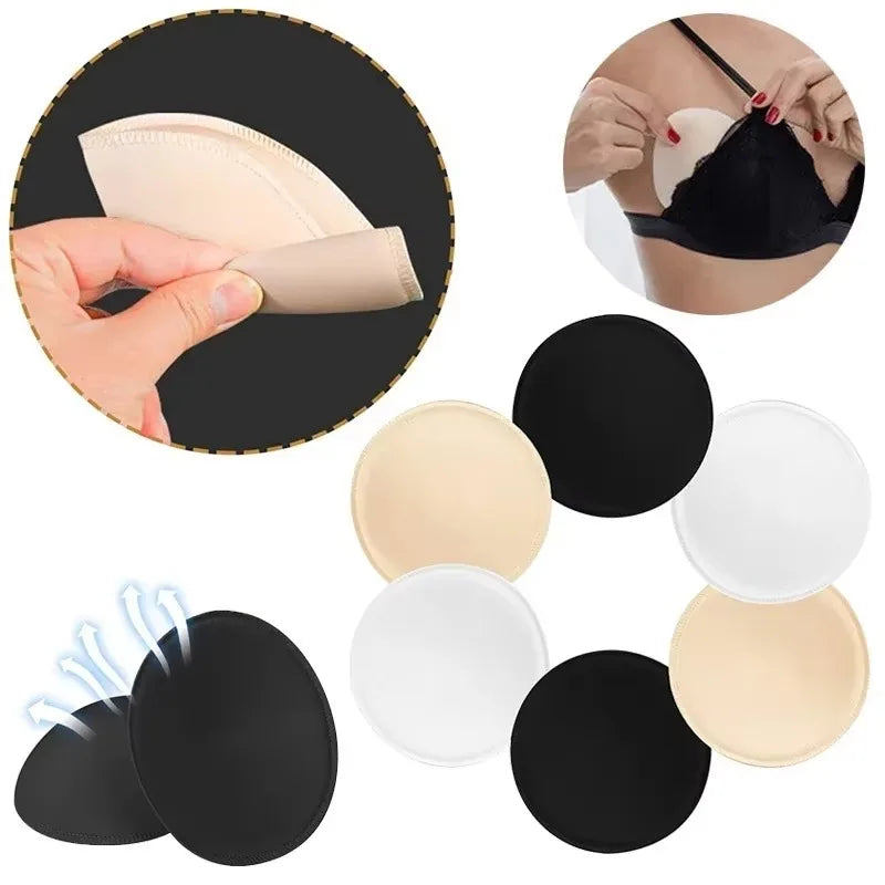 2/20pcs Soft Bra Pads Inserts Removable Bra Pad for Women Breast Push Up Enhancer Bra Pad Sport Bras Cups Insert Bikini Swimsuit