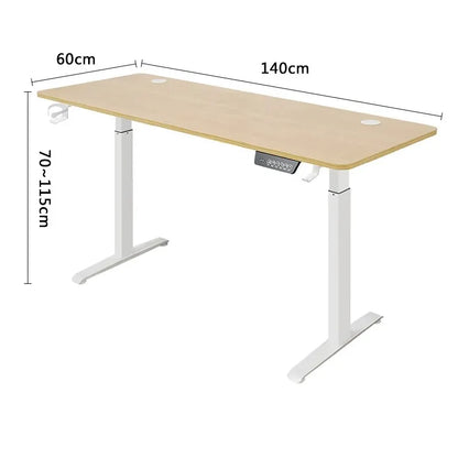 Electric Stand Up Desk Workstation Whole-Piece Desktop With Cup and headphone holder Ergonomic Height Adjustable Standing Desk