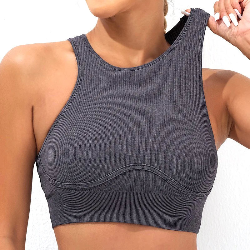 botee sports vestshock-absorbinghigh-strength running and fitnessthreaded and hollowed-out beautiful backight yoga bra