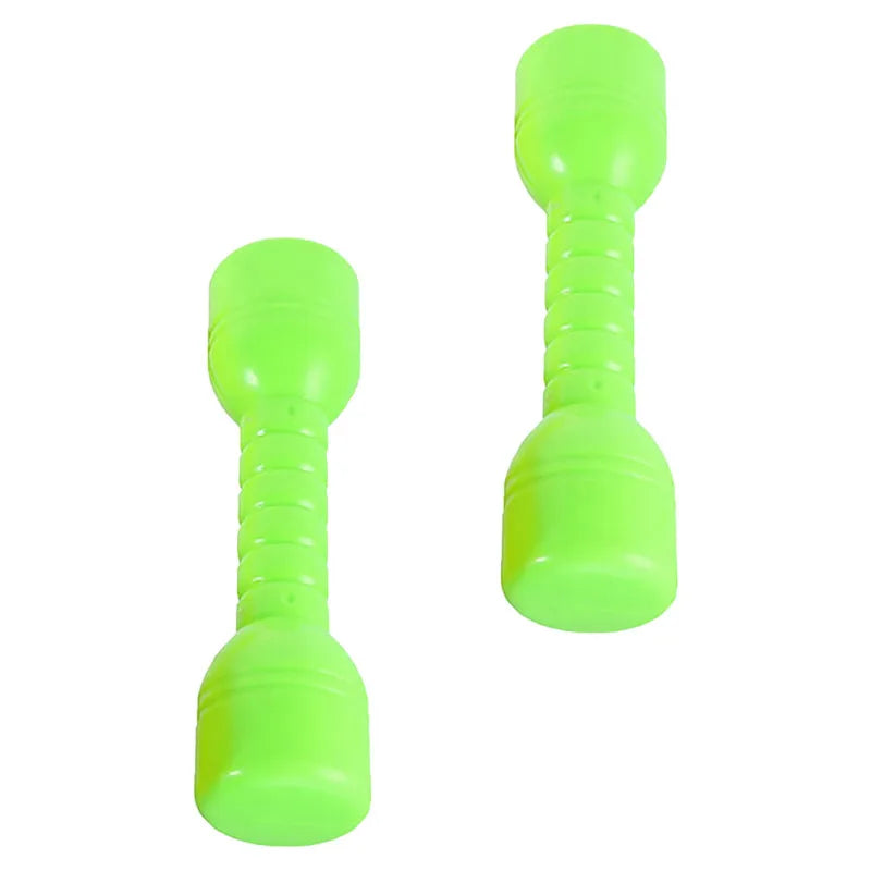 2Pcs Plastic Dumbbells Children'S Sports Fitness Dumbbells Fitness Equipment Children Dumbbells Toddler Toys Fitness Barbell