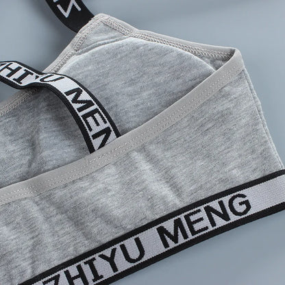 3pcs Puberty Girls Training Bras Kids Maiden Cotton Bra Underwear Teen Camisoles Tube Top Teenage Sport Bras Children's Lingerie