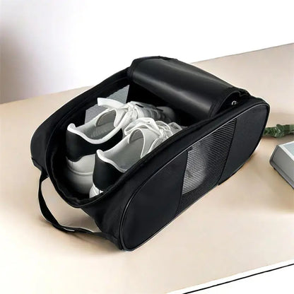Portable Golf Shoe Bag Oxford Cloth Shoe Carrier Bags Breathable Lightweight Golf Handbag Dustproof Football Tennis Shoe Bag
