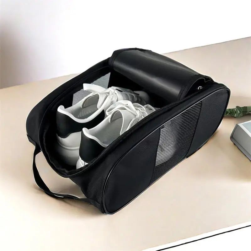 Portable Golf Shoe Bag Oxford Cloth Shoe Carrier Bags Breathable Lightweight Golf Handbag Dustproof Football Tennis Shoe Bag