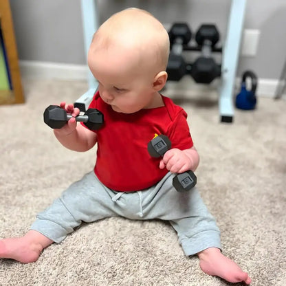 Baby Dumbbell Toy Children's Mini Dumbbells Set for Kids Fitness Physical Development Safe Silicone Hand Weights Toy for Baby