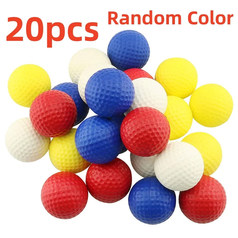 PU Foam Golf Balls Indoor Outdoor Training Colorful Practice Soft Foam Golf Ball Limited Flight Golf Practice Balls Gift