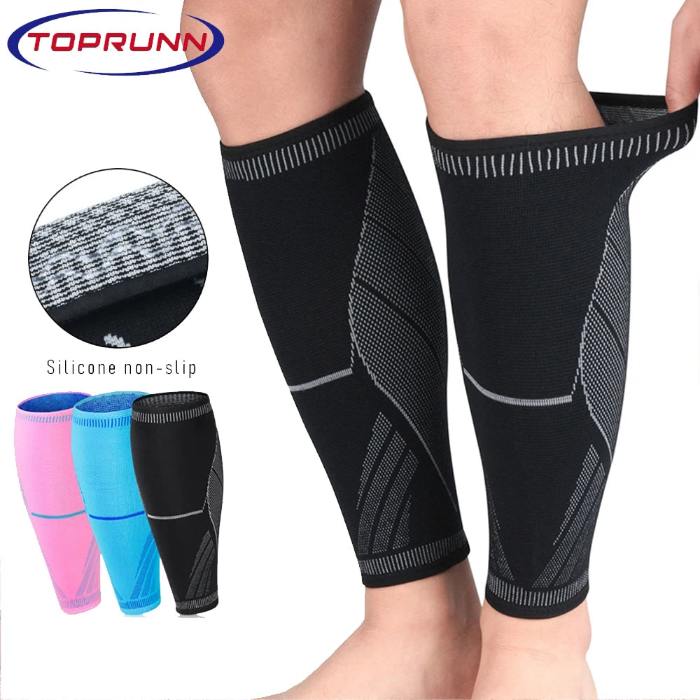 1pcs Running Athletics Compression Sleeves Leg Calf Shin Splints Elbow Knee Pads Protection Sports Safety Unisex