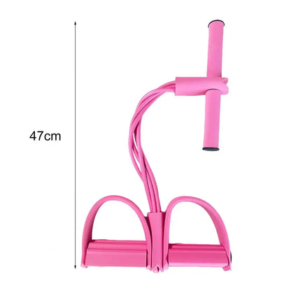 4/6-Tube Pedal Puller Resistance Band Elastic Yoga Sit-up Pull Rope  Pedal Tensioner Exerciser Full Body Workout Fitness Band
